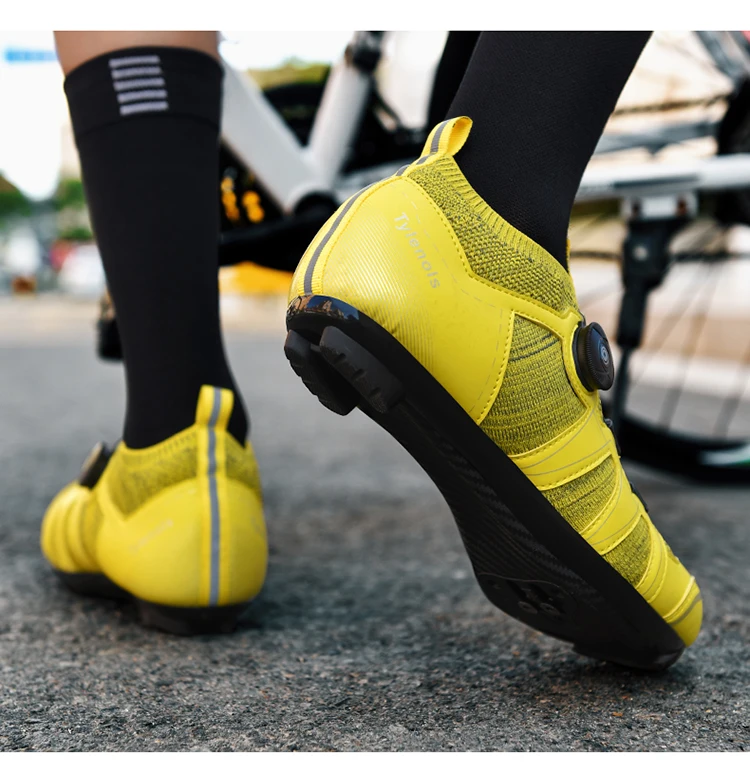 Green Road Bike Shoes Mens Cycling Shoes Quick Ratchet Buckle Compatible with SPD System Pedal  Outdoor Women Red Cyclling Shoes
