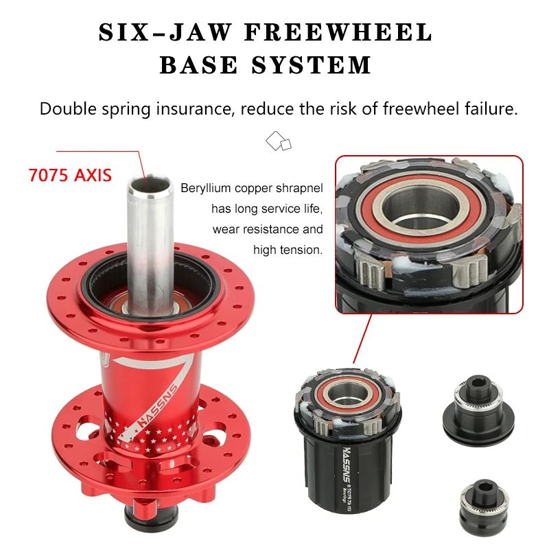 HASSNS PRO7 Bicycle Hub BOOST 12x148mm 15x110mm 4 Sealed Bearings 32H 120T Mountain Bike HG/XD/MS 8/9/10/11/12 Speed