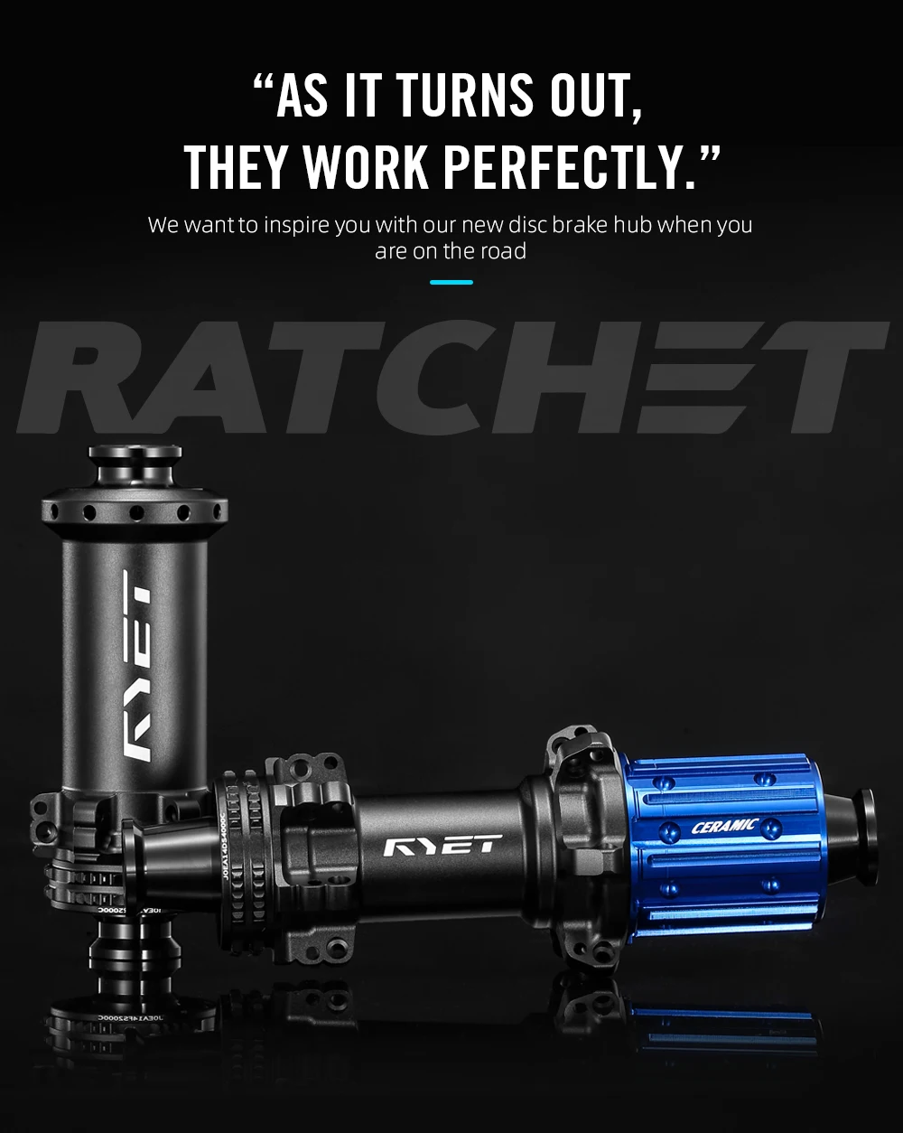 RYET Road Bike Hubs SuperLight 245g 36T Rachet Centerlock Ceramic Bearing Road Disc Brake Bicycle Hubsets Cycling Accessories