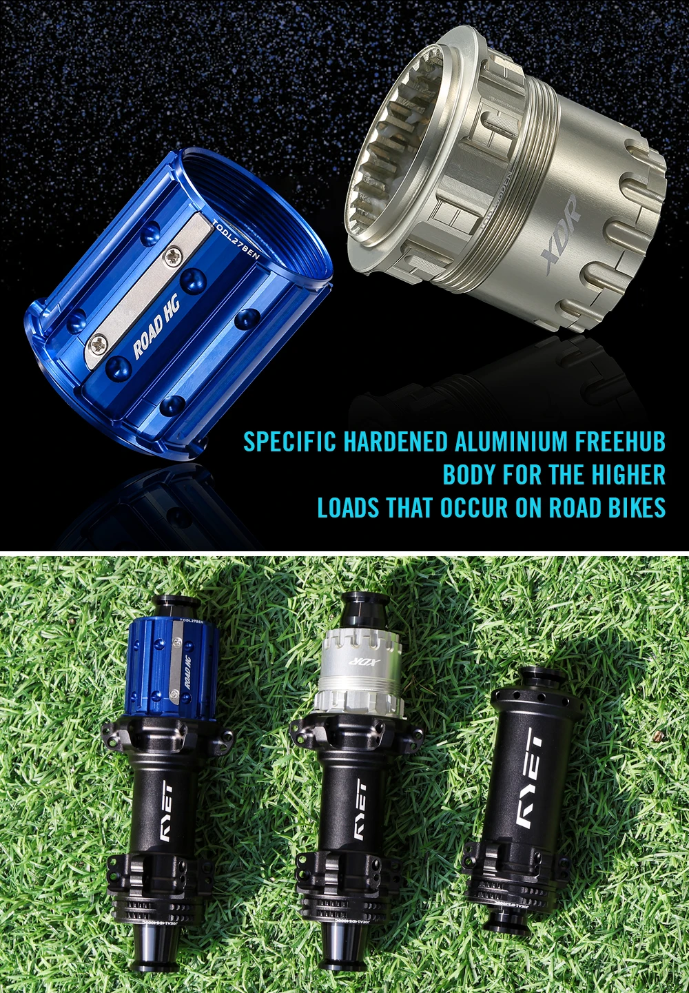RYET Road Bike Hubs SuperLight 245g 36T Rachet Centerlock Ceramic Bearing Road Disc Brake Bicycle Hubsets Cycling Accessories