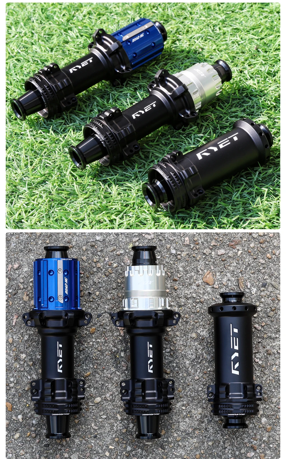 RYET Road Bike Hubs SuperLight 245g 36T Rachet Centerlock Ceramic Bearing Road Disc Brake Bicycle Hubsets Cycling Accessories