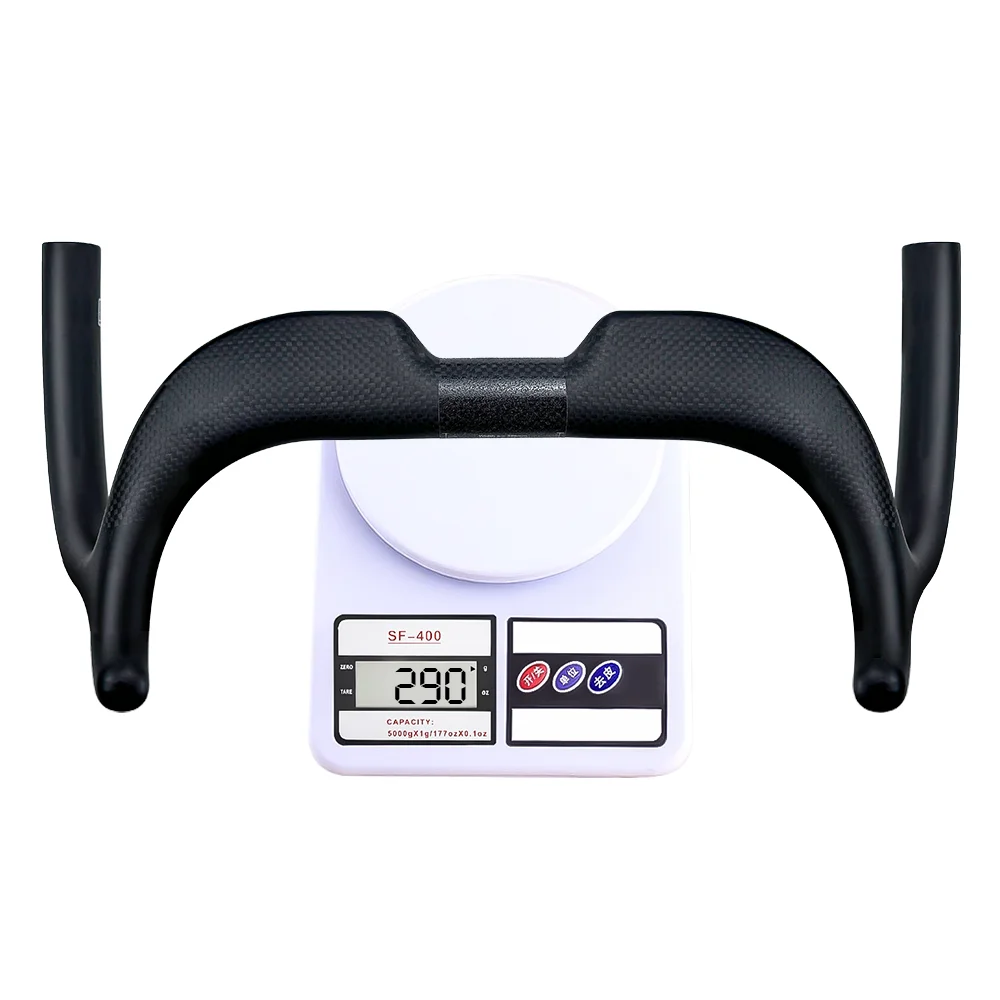 2024 BALUGOE Carbon Fiber Track Cycling Handle Road Bicycle Handlebar TT Fixed Gear Bike Handlebar UD Matt 31.8MM Sports UCI
