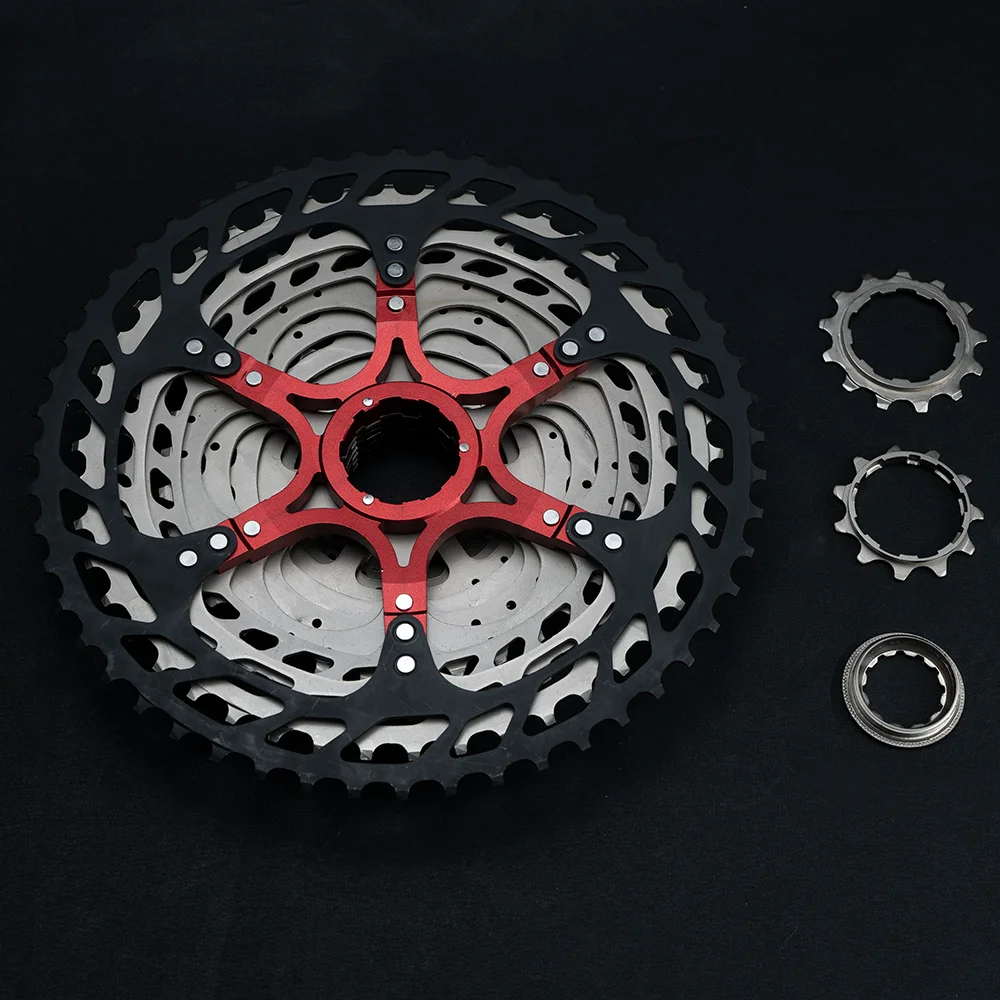 ZRACE Bicycle Cassette 12 Speed MTB / Gravel Bike Freewheel 11-50T / 11-52T Aluminum Alloy Bracket, 12s Cassette