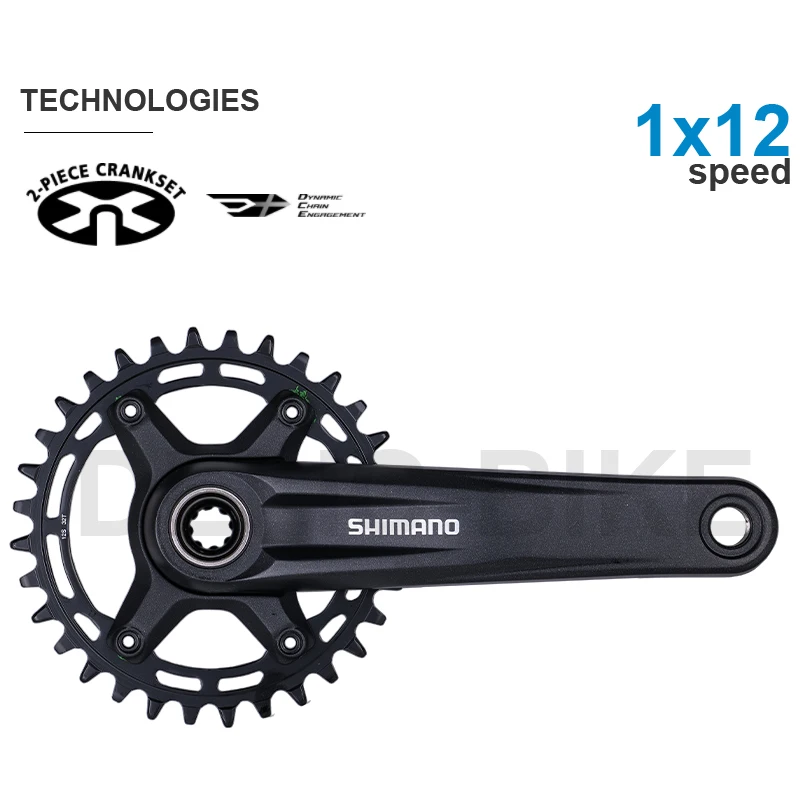 SHIMANO DEORE M6100 MTB Crankset FC-MT510-1 32T 34T Original or Original Arm with DELIC Chainring 34T 36T