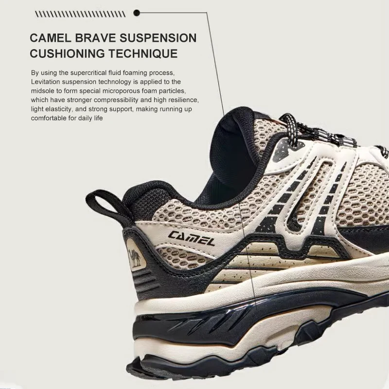 GOLDEN CAMEL Sports Running Shoes Women Men Sneakers Outdoor Non-Slip Hiking Shoes Retro Casual Shoes for Men 2023 Autumn New