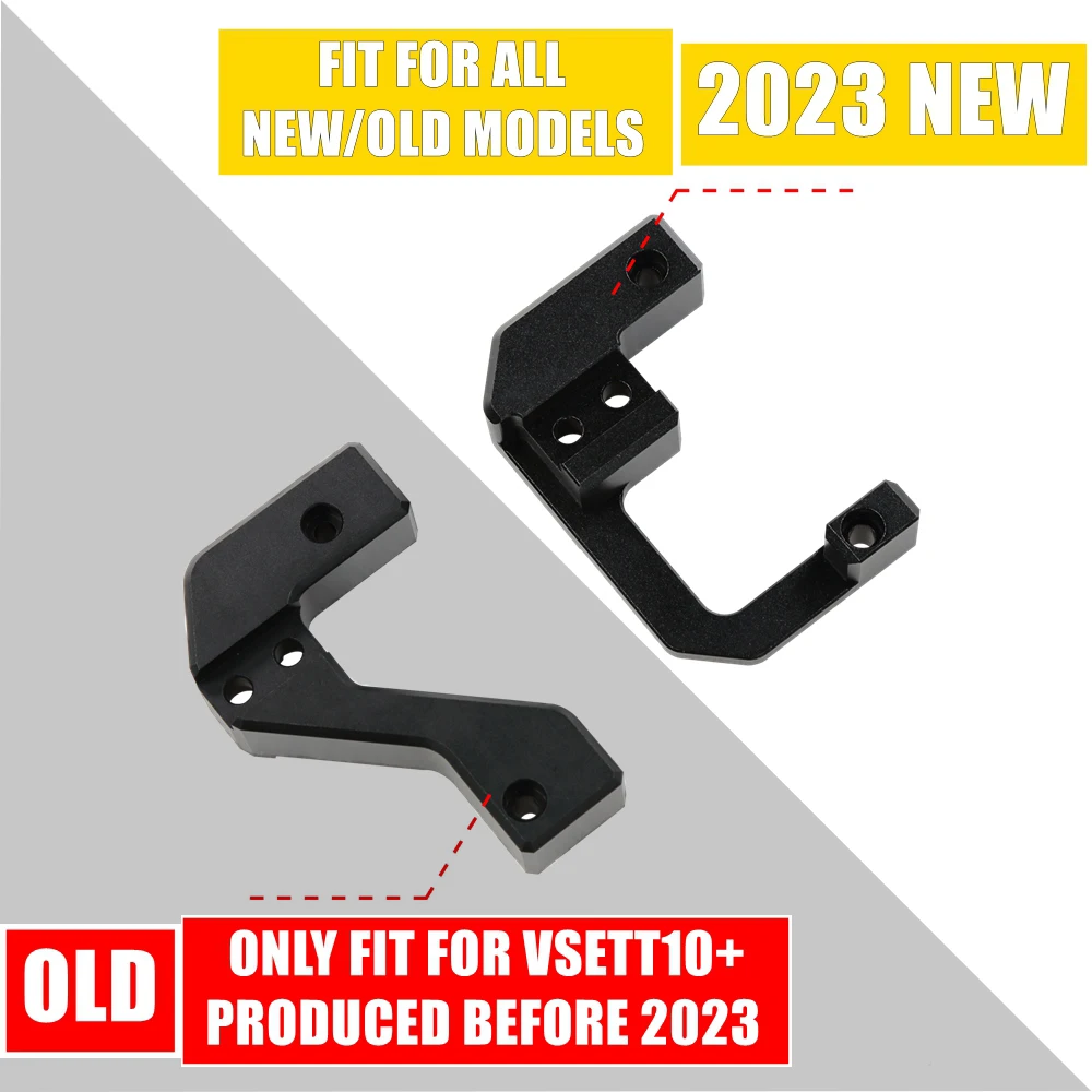 New/Old Directional Steering Damper Bracket for VSETT 10+ Electric Scooter Spare Parts Carbon Fiber Motorcycle Steering Dampers