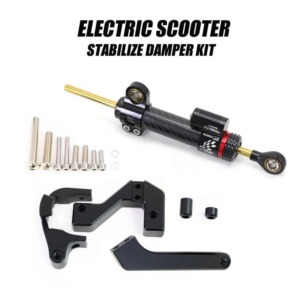 New/Old Directional Steering Damper Bracket for VSETT 10+ Electric Scooter Spare Parts Carbon Fiber Motorcycle Steering Dampers