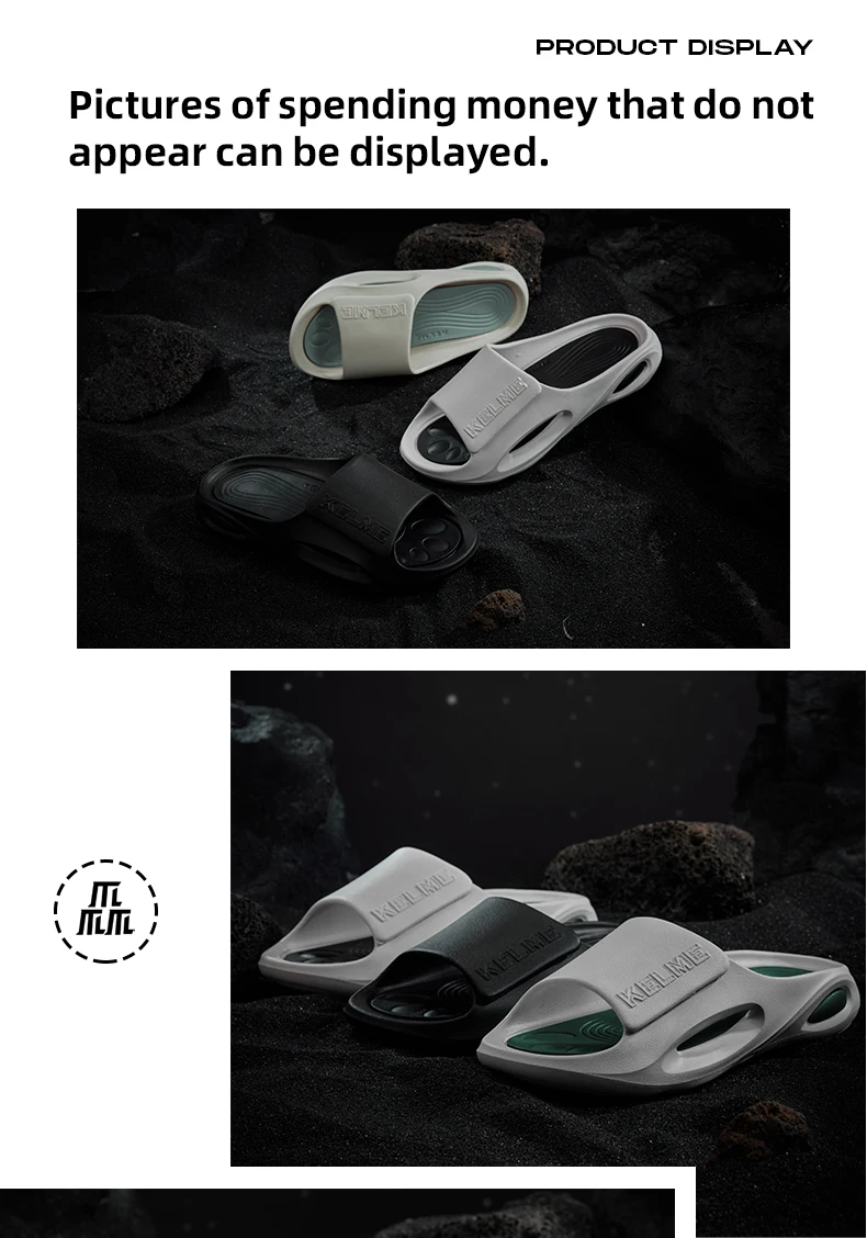 KELEME Summer Men's Slippers Super Soft EVA Slip-on Slippers For Men Fashion Wear-resistant Platform Outdoor Beach Shoes 2023