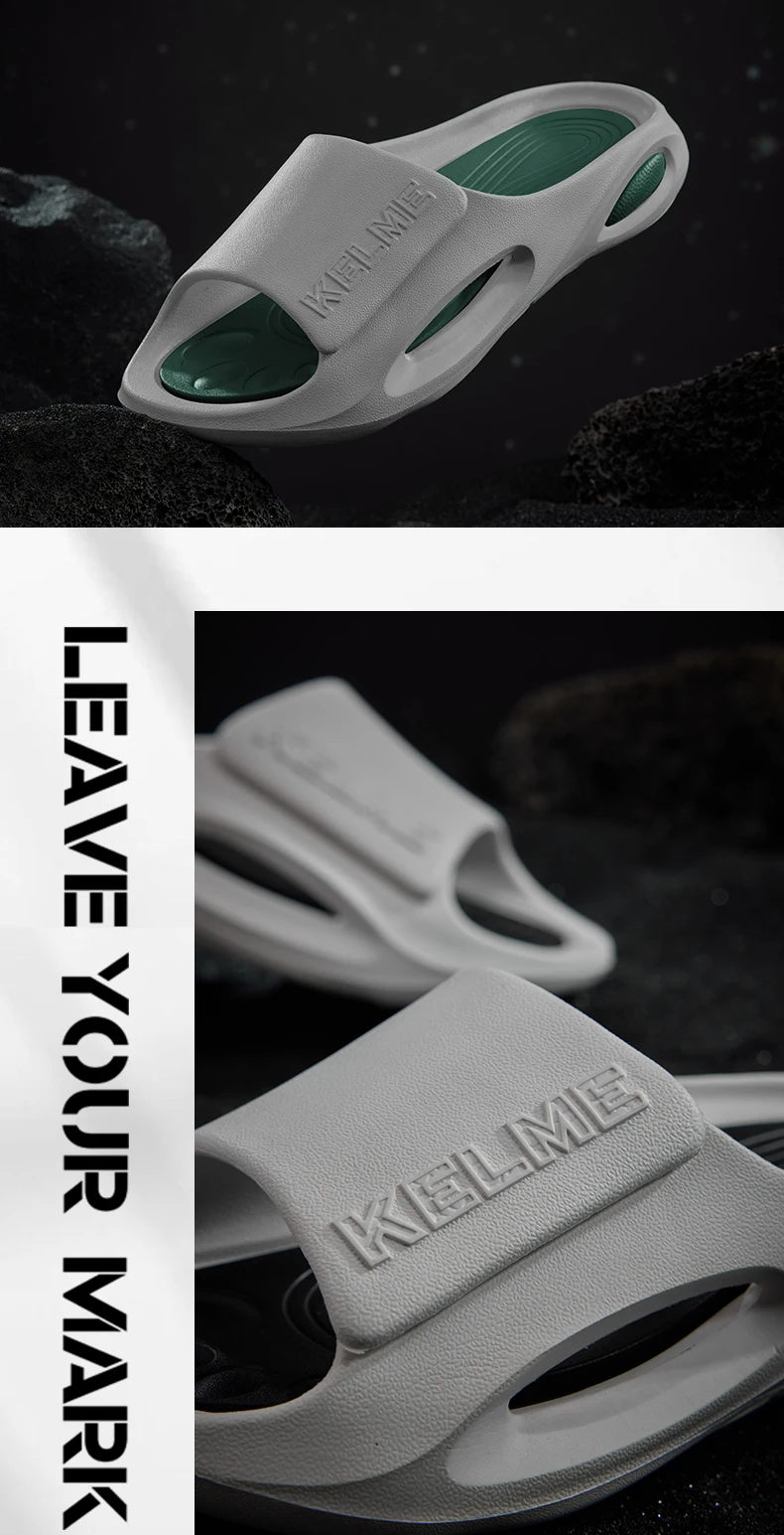 KELEME Summer Men's Slippers Super Soft EVA Slip-on Slippers For Men Fashion Wear-resistant Platform Outdoor Beach Shoes 2023
