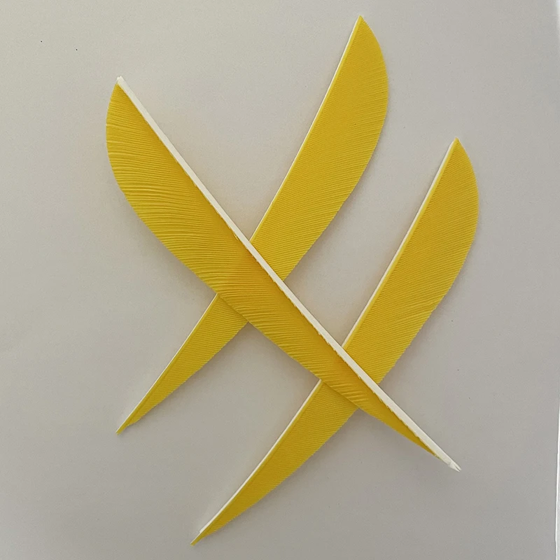 100Pcs 4inch Turkey Archery Feather Fletching Arrow Fletches Hunting Right/Left Wings DIY Carbon Wooden Arrow Accessories
