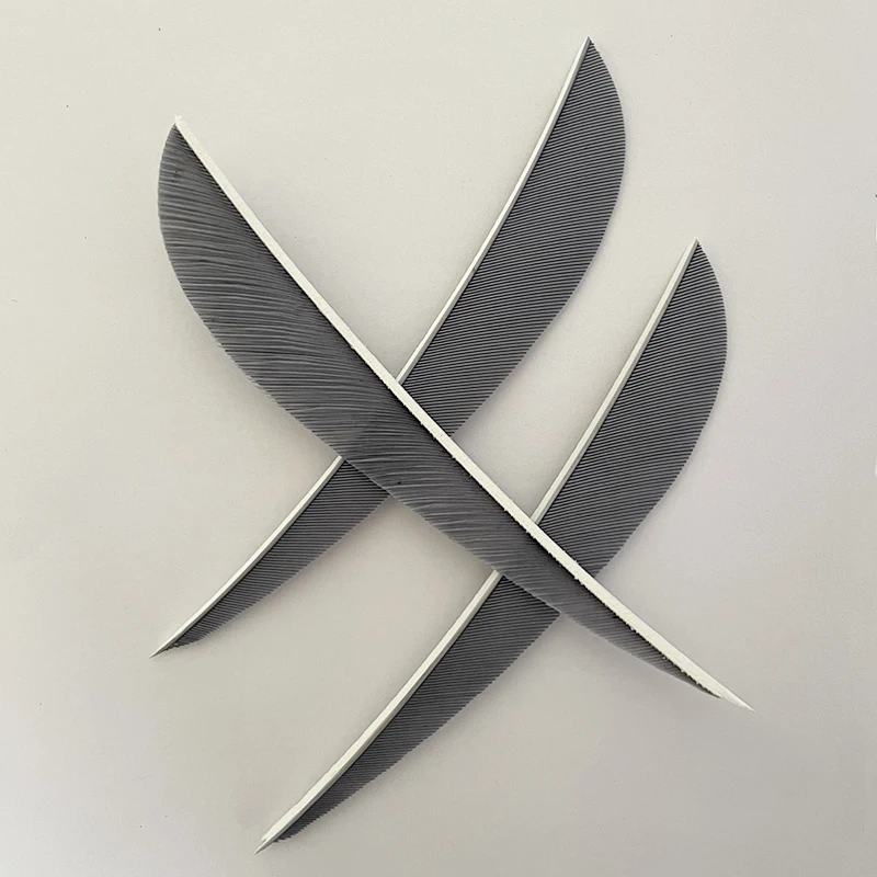 100Pcs 4inch Turkey Archery Feather Fletching Arrow Fletches Hunting Right/Left Wings DIY Carbon Wooden Arrow Accessories