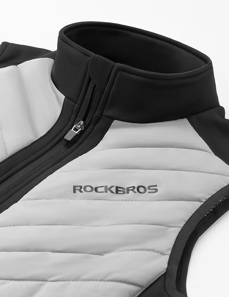 ROCKBROS Heated Vest USB Heated Jacket Thermal Clothing Hunting Cycling USB Infrared Heating Vest Washable Men Winter Warm