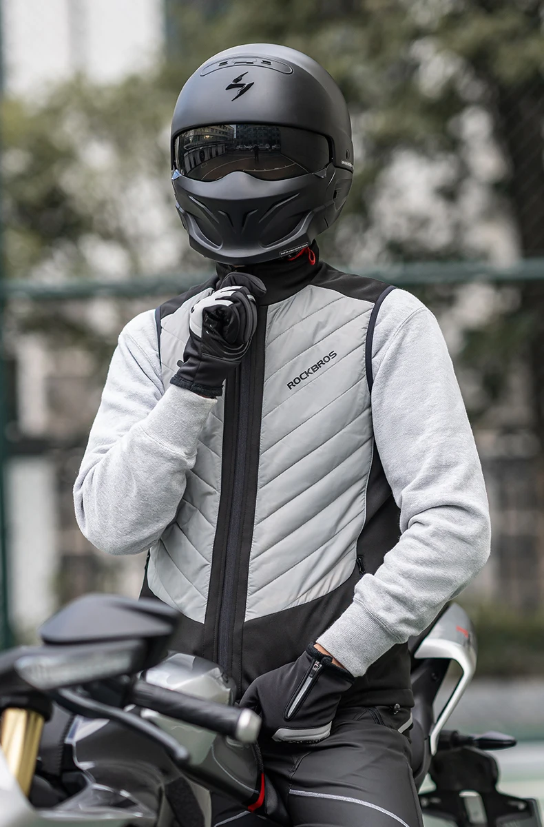 ROCKBROS Heated Vest USB Heated Jacket Thermal Clothing Hunting Cycling USB Infrared Heating Vest Washable Men Winter Warm