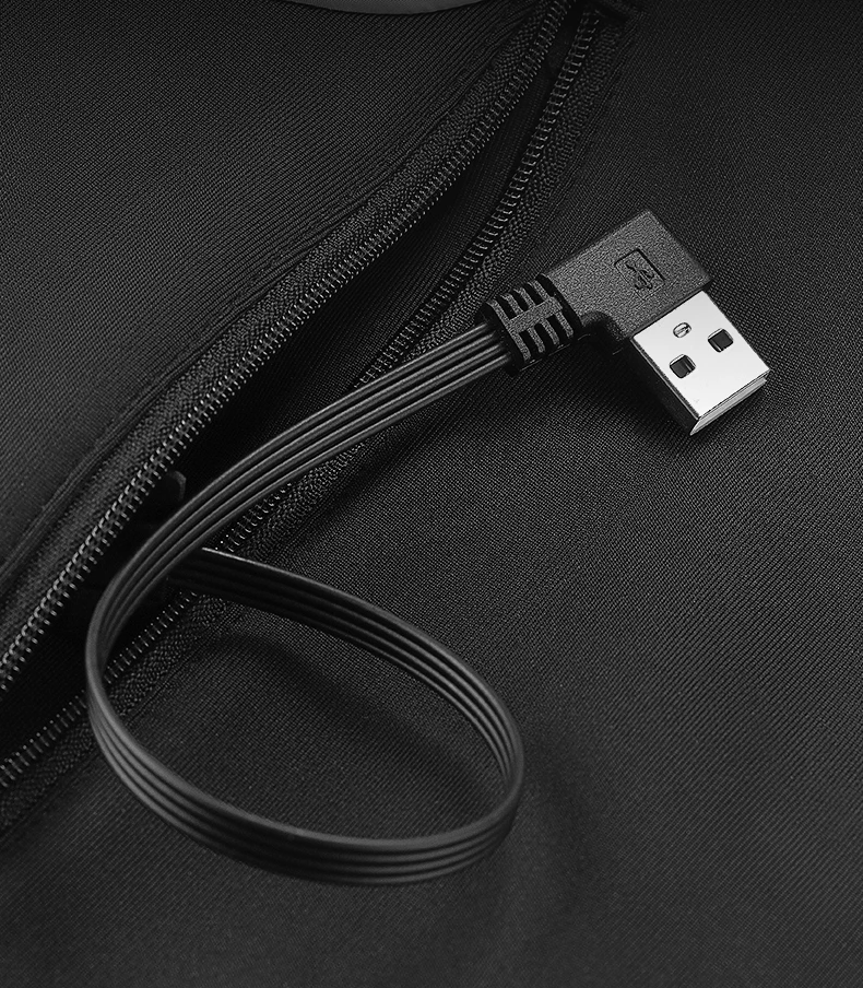 ROCKBROS Heated Vest USB Heated Jacket Thermal Clothing Hunting Cycling USB Infrared Heating Vest Washable Men Winter Warm