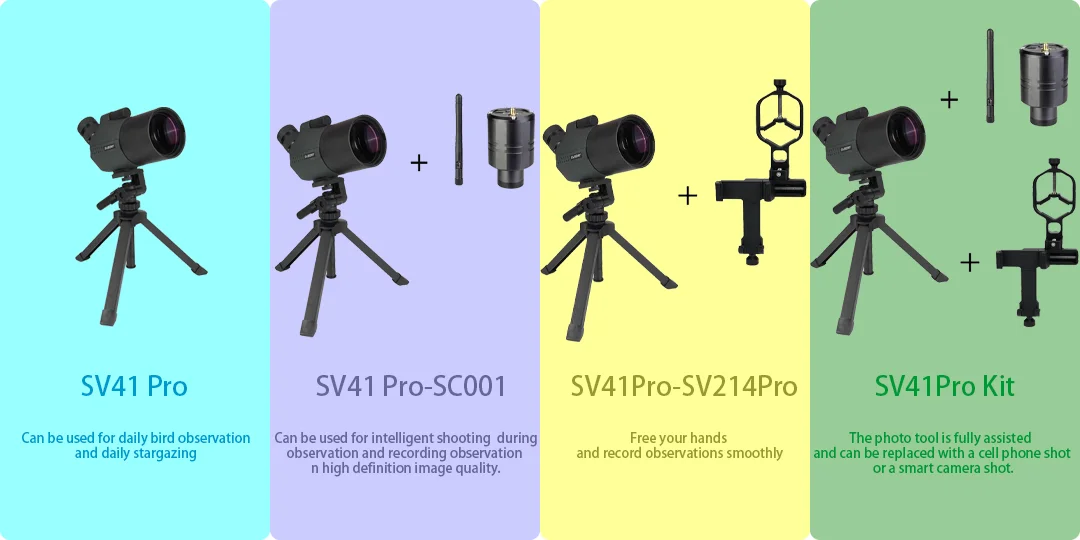 Svbony SV41Pro 28-84x80 Mak Spotting Scope FMC Waterproof Telescopes Camping Equipment for Bird Watching Daily Observation