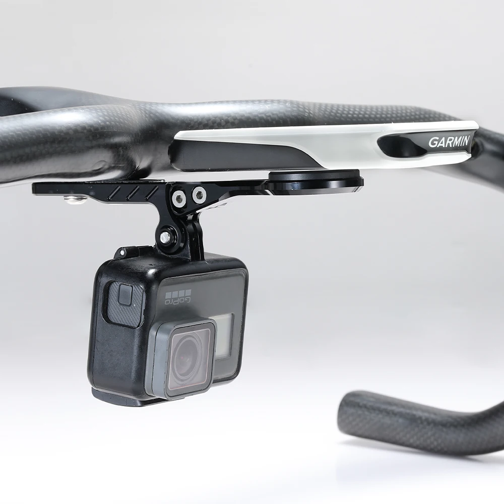 XODCK Aluminium Bicycle Computer Mount for Road Bike Integrated Handlebar Compatible with Garmin Wahoo Bryton Gopro Flashlight