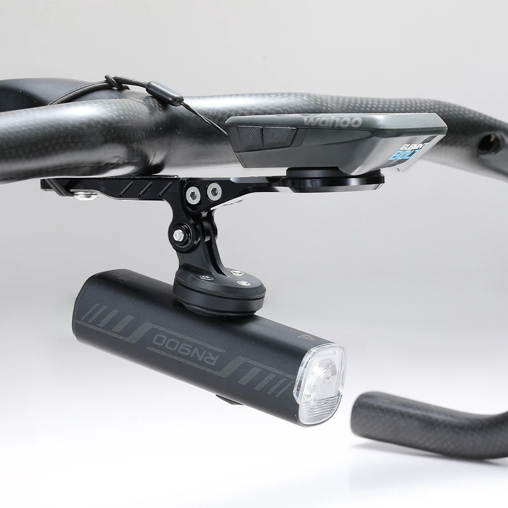 XODCK Aluminium Bicycle Computer Mount for Road Bike Integrated Handlebar Compatible with Garmin Wahoo Bryton Gopro Flashlight