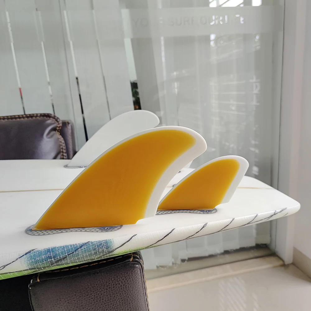 UPSURF FCS 2 Quad Fins RM Surfboard Fins Top Performance Glass Twin Rear Fins+Twin Keels Surf Fins Dual Tabs Surfing 2/4 Fins