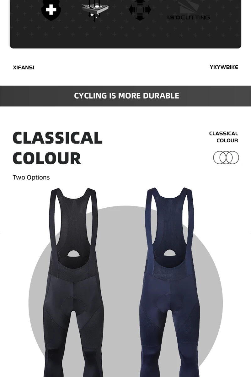 YKYW Men's Pro Team 3/4 Bib Shorts Cycling Tights Pants Sports Mtb Bike Clothing Man Bicycle Shorts 4 Hours Riding Padded
