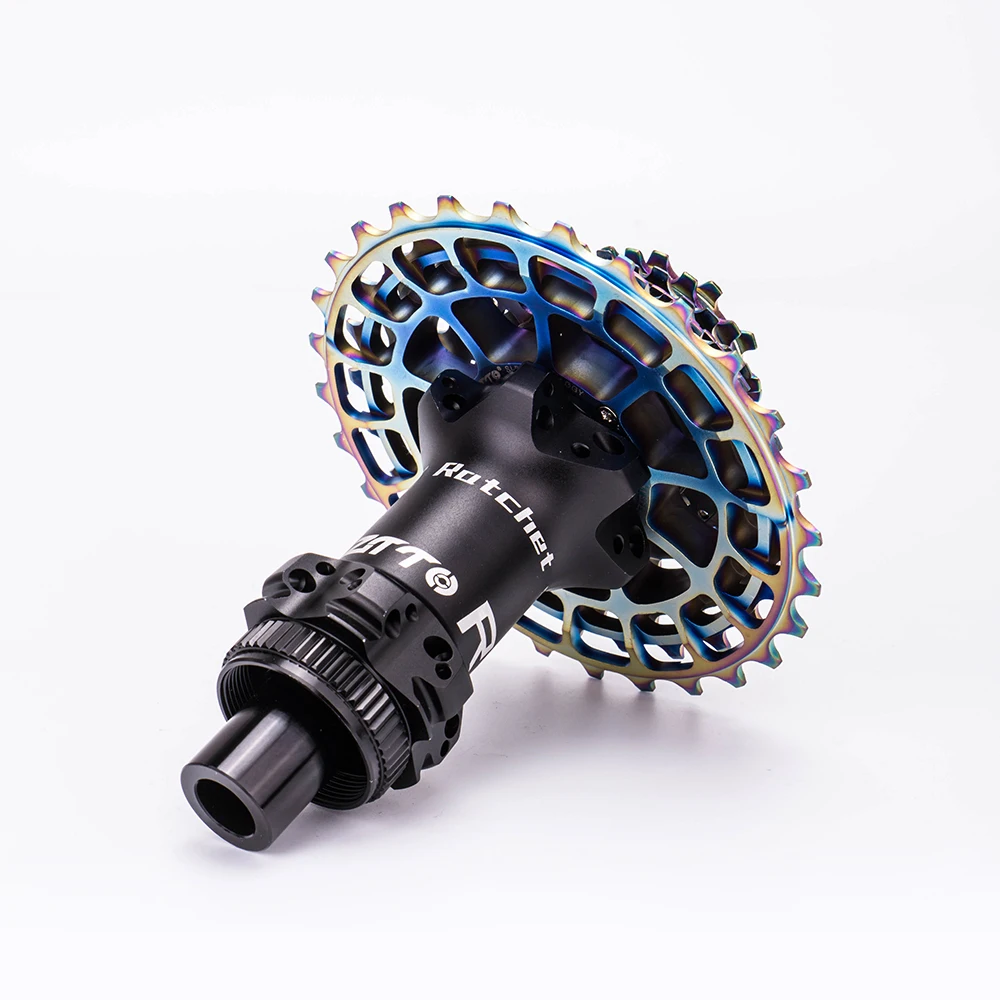 ZTTO R2 Road Bike Disc Brake 36T Star Ratchet Hub 12x142 DT Straightpull 24Hole Maza Ultralight Lock Center Bicycle Thru Axle QR