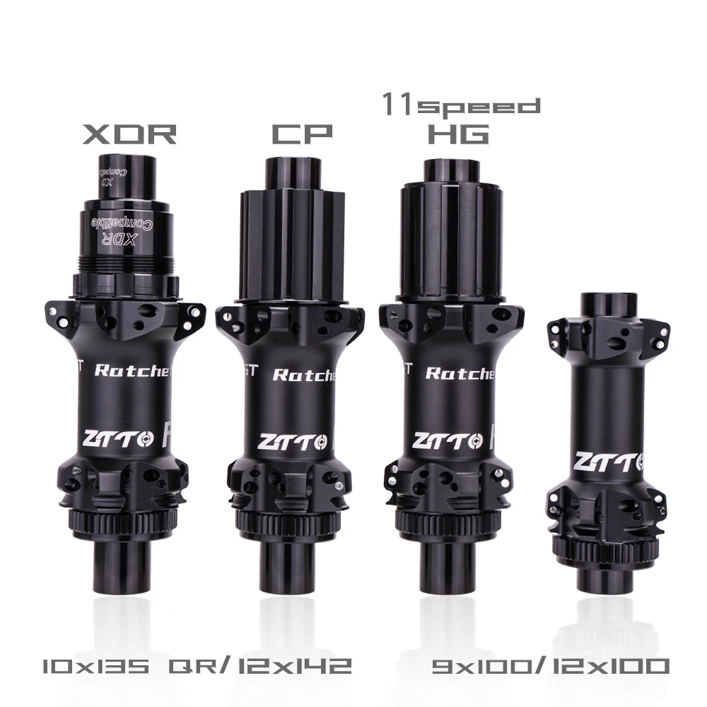 ZTTO R2 Road Bike Disc Brake 36T Star Ratchet Hub 12x142 DT Straightpull 24Hole Maza Ultralight Lock Center Bicycle Thru Axle QR