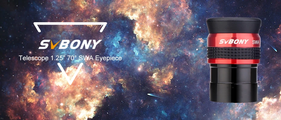 Svbony SV154 Telescope Eyepiece, 70° Wide Angle Eyepieces 15mm, 1.25 Inch FMC Achromatic Eyepiece for Telescope Accessories
