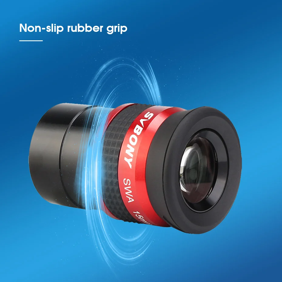 Svbony SV154 Telescope Eyepiece, 70° Wide Angle Eyepieces 15mm, 1.25 Inch FMC Achromatic Eyepiece for Telescope Accessories