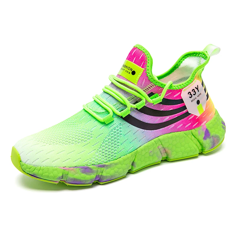 Lightweight Women Running Shoes New Colorful Female Sports Shoes Breathable Couple Casual Sneakers Flexible Fashion Men Tennis