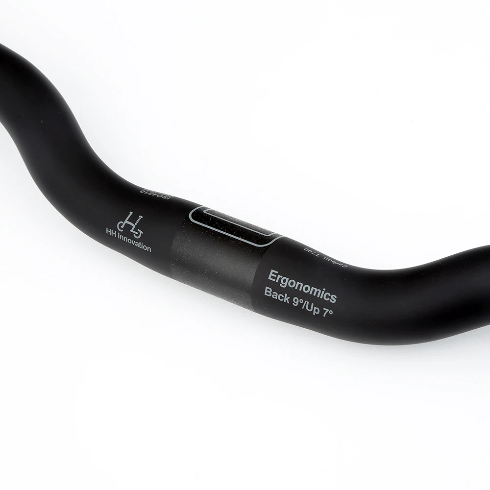 H&H Innovation For Brompton Large Angle Carbon Handlebars Carbon Type S and M