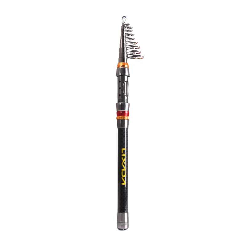 Lixada Telescopic Fishing Rod and Reel Combo Full Kit Carbon Fiber Fishing Rod Pole + Spinning Fishing Reel + Fishing Tackle Set