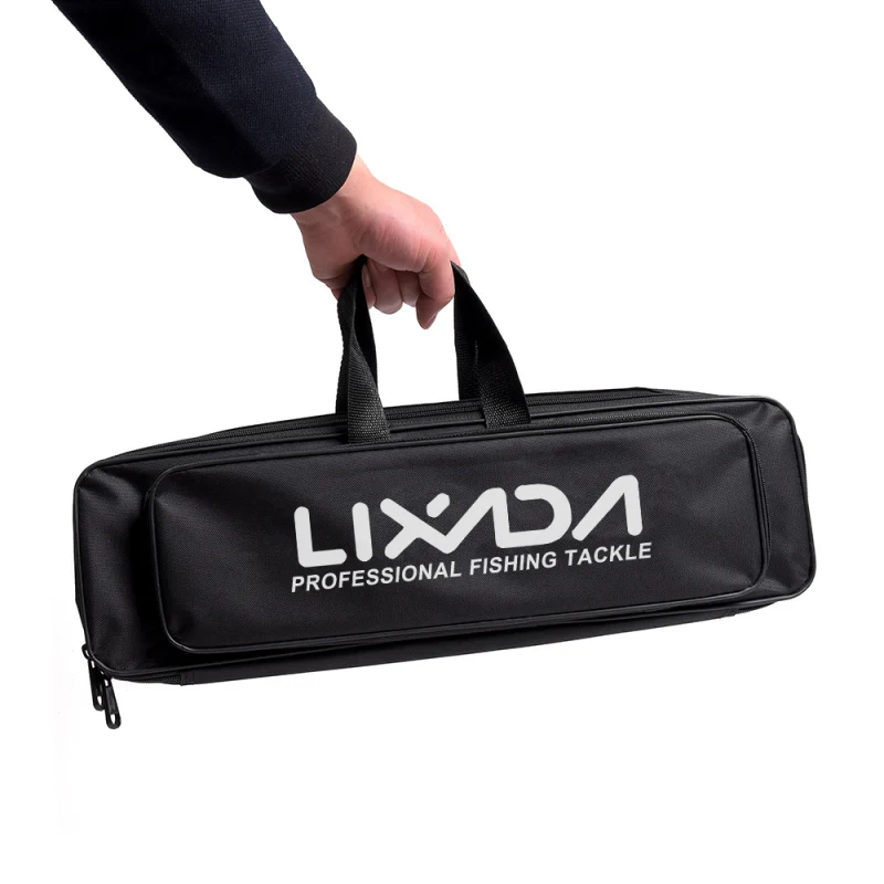 Lixada Telescopic Fishing Rod and Reel Combo Full Kit Carbon Fiber Fishing Rod Pole + Spinning Fishing Reel + Fishing Tackle Set