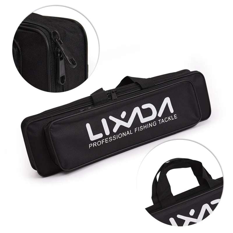 Lixada Telescopic Fishing Rod and Reel Combo Full Kit Carbon Fiber Fishing Rod Pole + Spinning Fishing Reel + Fishing Tackle Set