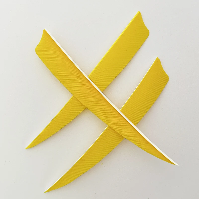 IBOUNFOX 100Pcs Archery Arrow 5 Inch Real Feathers Fletching Right/ Left Wing Shild Cut for DIY Hunting Shooting Shafts