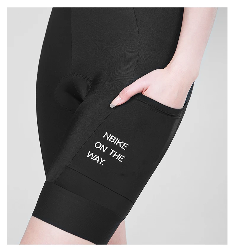 INBIKE Women's Cycling Bib Shorts High Waist Bicycle Pants 3D Padded Slim Fit Biking Clothing MTB Road Bike Pants with Pockets