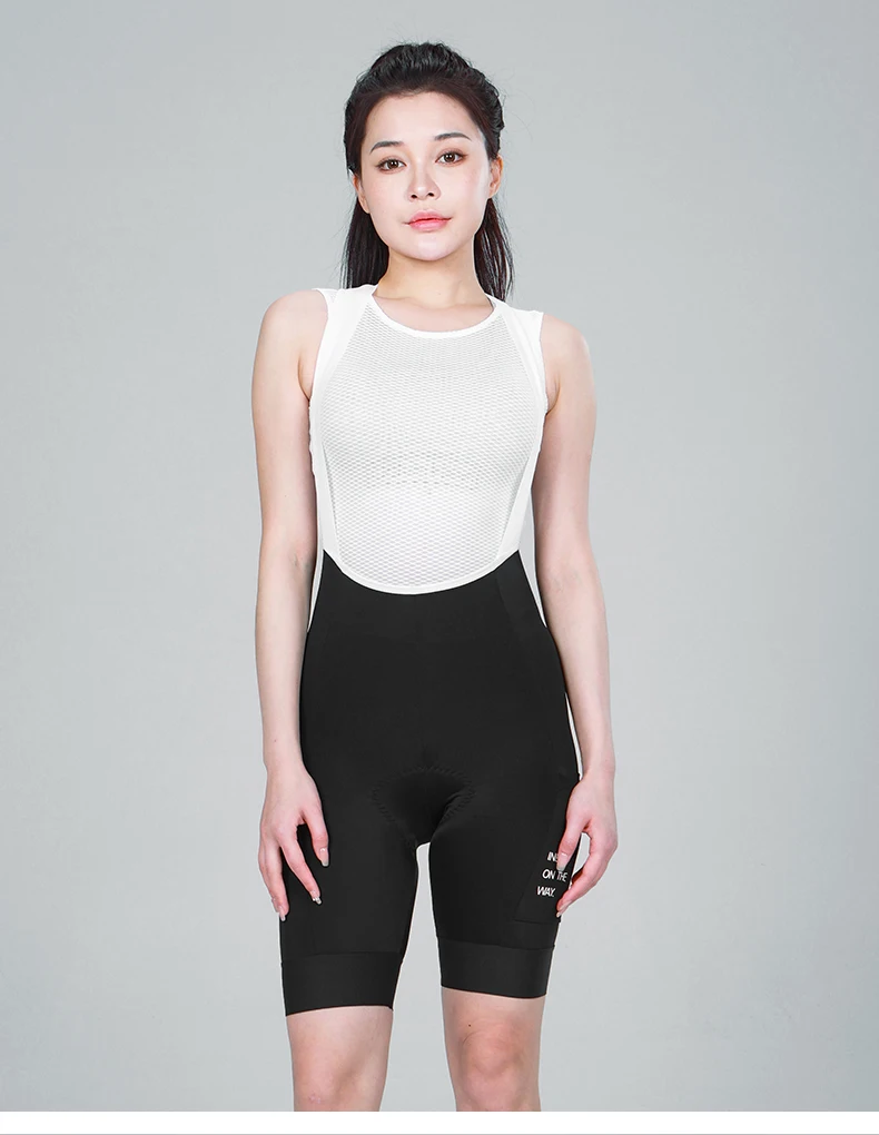 INBIKE Women's Cycling Bib Shorts High Waist Bicycle Pants 3D Padded Slim Fit Biking Clothing MTB Road Bike Pants with Pockets