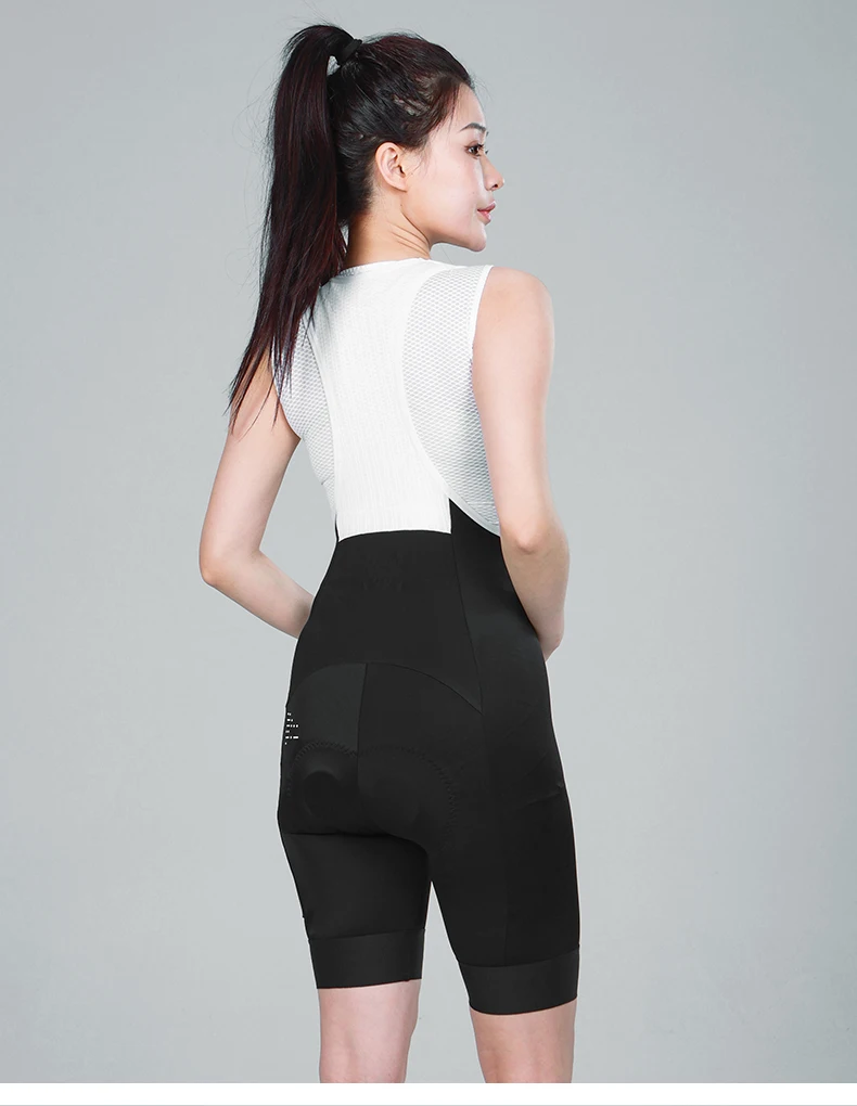 INBIKE Women's Cycling Bib Shorts High Waist Bicycle Pants 3D Padded Slim Fit Biking Clothing MTB Road Bike Pants with Pockets