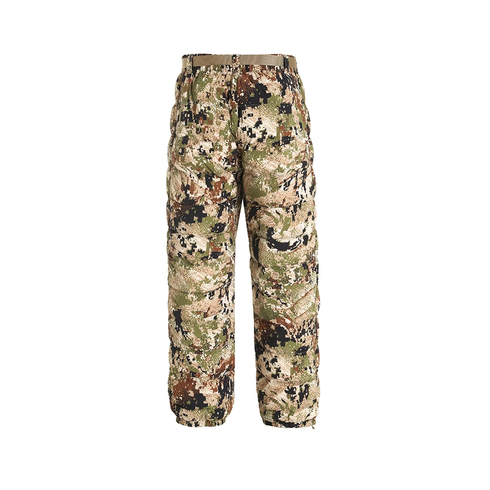 Ainfad Men's Winter Hunting Light Insulation Trousers Camouflage Long Down Pants