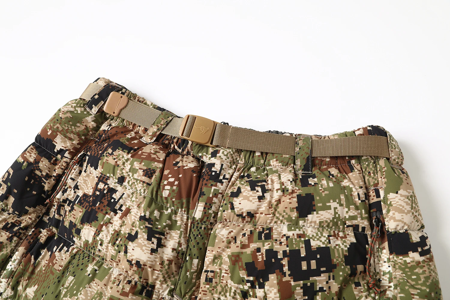 Ainfad Men's Winter Hunting Light Insulation Trousers Camouflage Long Down Pants