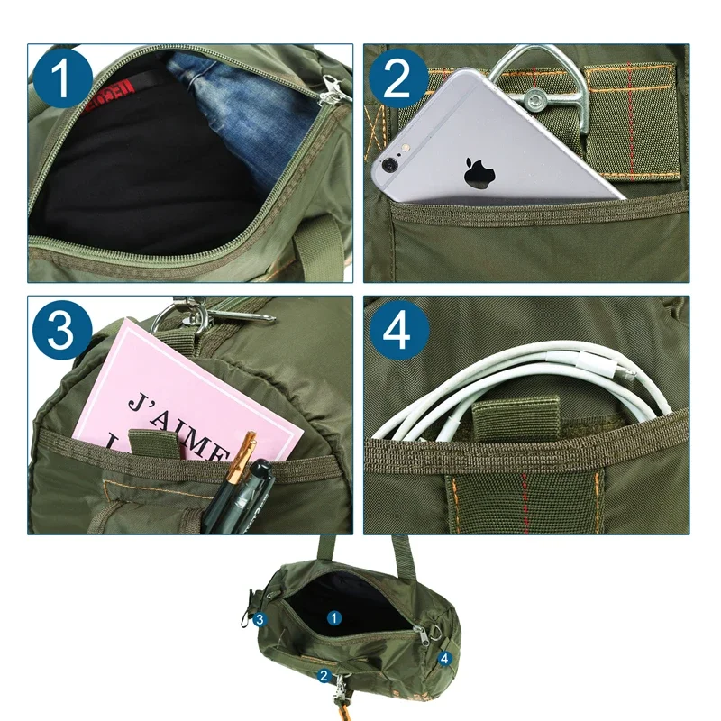 LQARMY Travel Gym Bag Waterproof Fitness Bags Men Women Sport Bag Outdoor Portable Ultralight Yoga bag