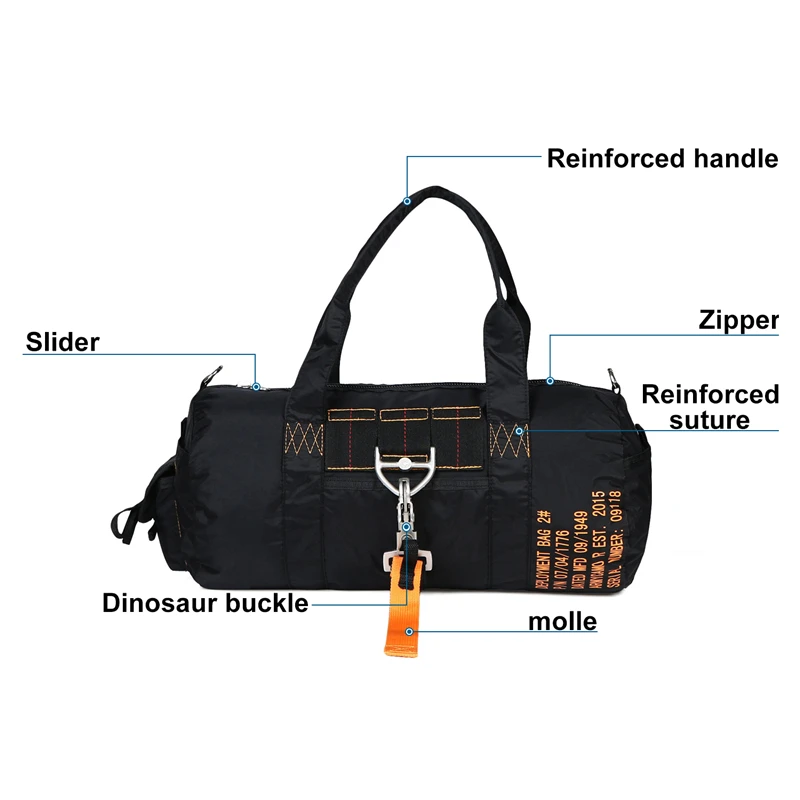 LQARMY Travel Gym Bag Waterproof Fitness Bags Men Women Sport Bag Outdoor Portable Ultralight Yoga bag