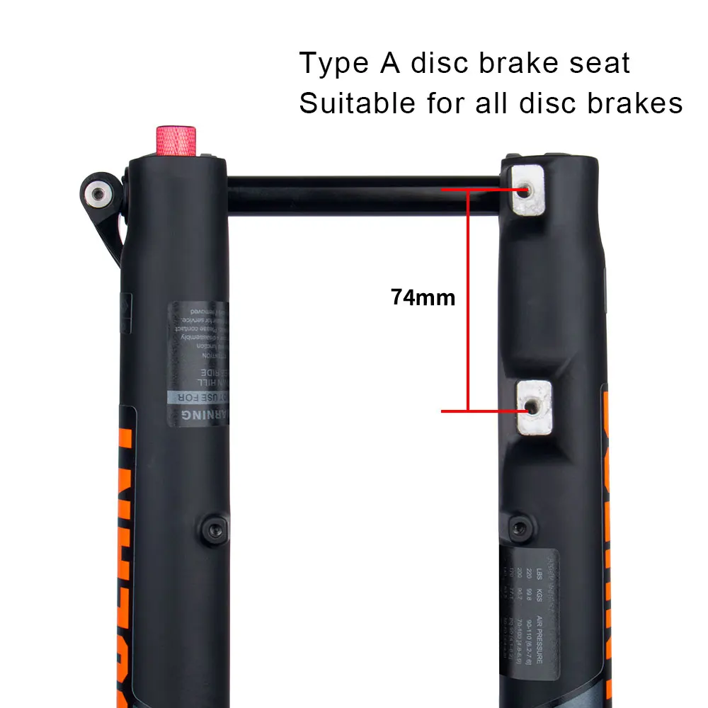 Bolany Bike Fork 27.5 29 Inch Pneumatic Shock Absorber Damping BOOST Barrel Shaft Magnesium Alloy 175mm 160mm Travel Disc Fork
