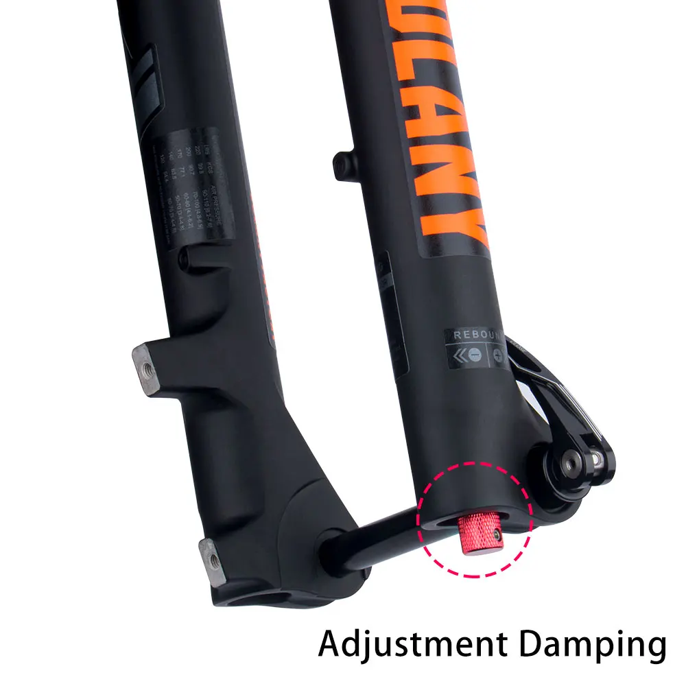 Bolany Bike Fork 27.5 29 Inch Pneumatic Shock Absorber Damping BOOST Barrel Shaft Magnesium Alloy 175mm 160mm Travel Disc Fork