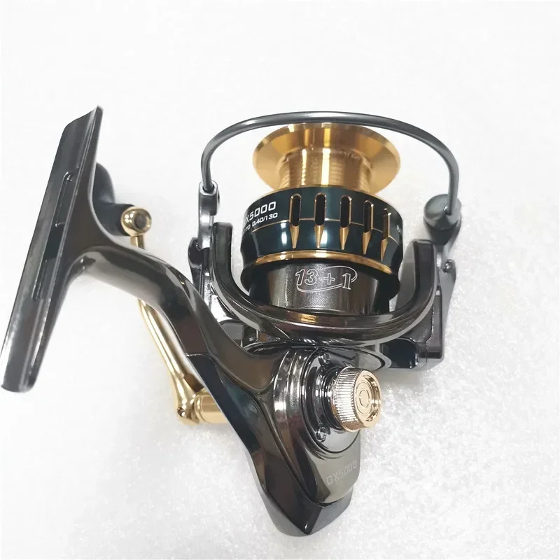 Okuma Baoxiong Rotary Reel 18KG Resistance 13+1 Ball Bearing Sea Fishing Spinning Wheel Type Metal Wire Cup Sub Fish Wire Wheel