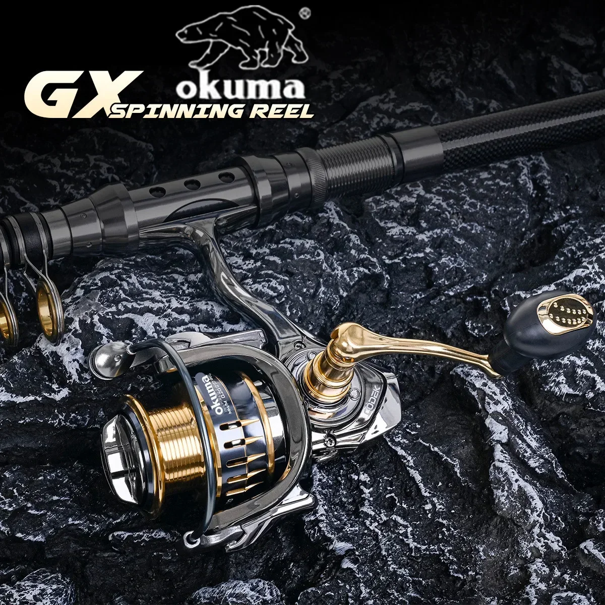Okuma Baoxiong Rotary Reel 18KG Resistance 13+1 Ball Bearing Sea Fishing Spinning Wheel Type Metal Wire Cup Sub Fish Wire Wheel
