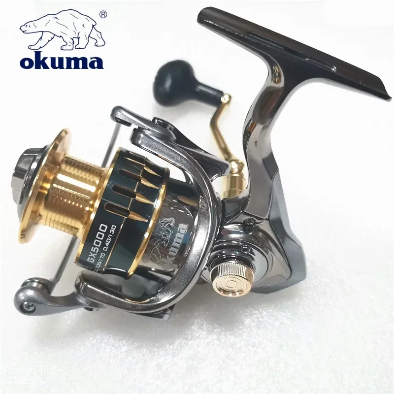 Okuma Baoxiong Rotary Reel 18KG Resistance 13+1 Ball Bearing Sea Fishing Spinning Wheel Type Metal Wire Cup Sub Fish Wire Wheel