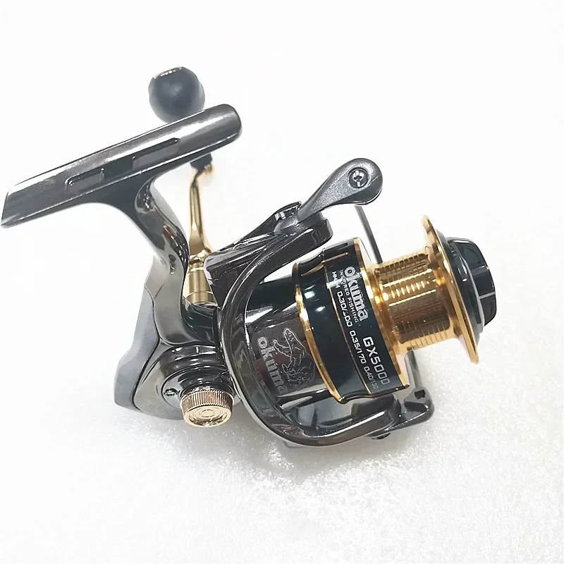 Okuma Baoxiong Rotary Reel 18KG Resistance 13+1 Ball Bearing Sea Fishing Spinning Wheel Type Metal Wire Cup Sub Fish Wire Wheel