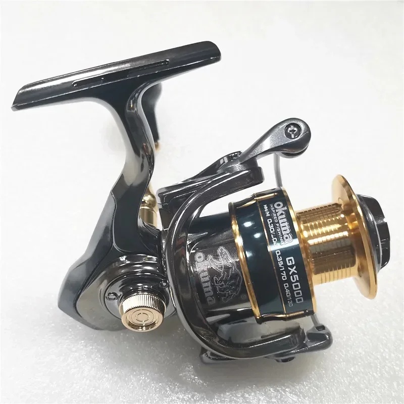 Okuma Baoxiong Rotary Reel 18KG Resistance 13+1 Ball Bearing Sea Fishing Spinning Wheel Type Metal Wire Cup Sub Fish Wire Wheel
