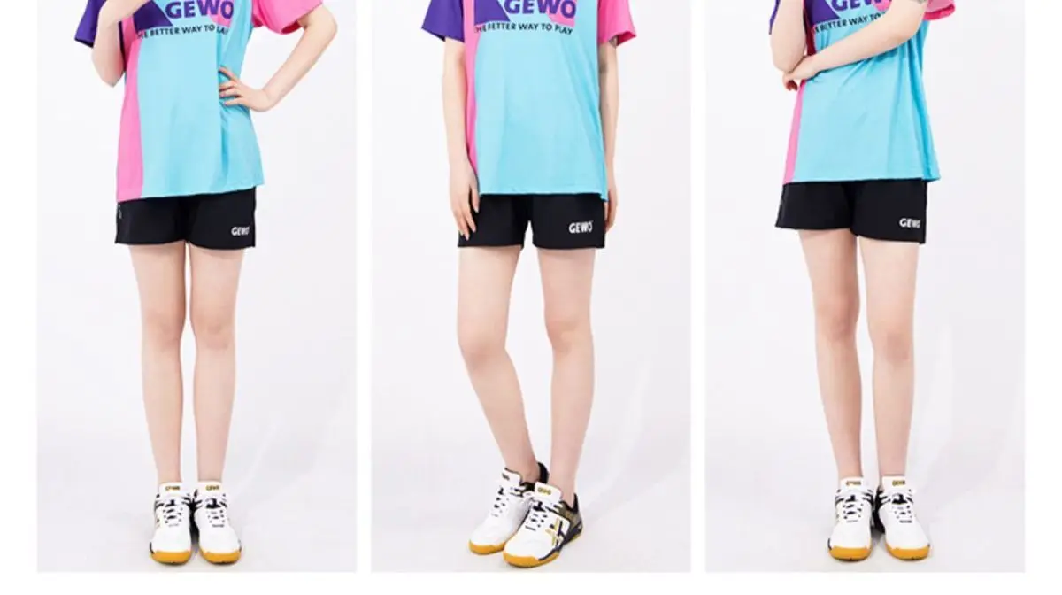 GEWO Sports Set Children's and Adult Table Tennis Sportswear Short Sleeve Quick Drying Competition Training T-shirt