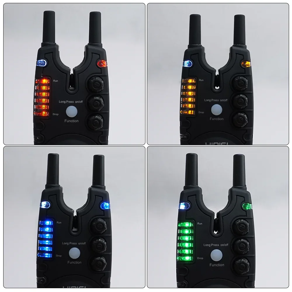 Hirisi S8 Carp Fishing Alarm 1+4 Set Waterproof Bite Alarm 2 Way Remote Control Bite Indicator Fishing Accessories