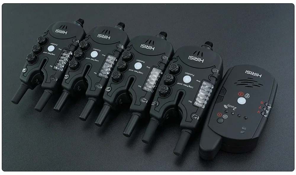 Hirisi S8 Carp Fishing Alarm 1+4 Set Waterproof Bite Alarm 2 Way Remote Control Bite Indicator Fishing Accessories